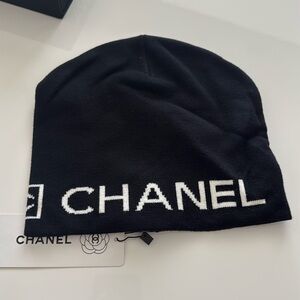 Black and White Knit Hat